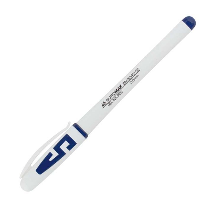 Ручка гелевая Buromax JOBMAX, blue (BM.8340-02)