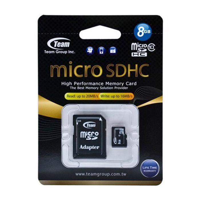 Карта пам'яті Team 8Gb microSDHC class 10 (TUSDH8GCL1003) зображення 2