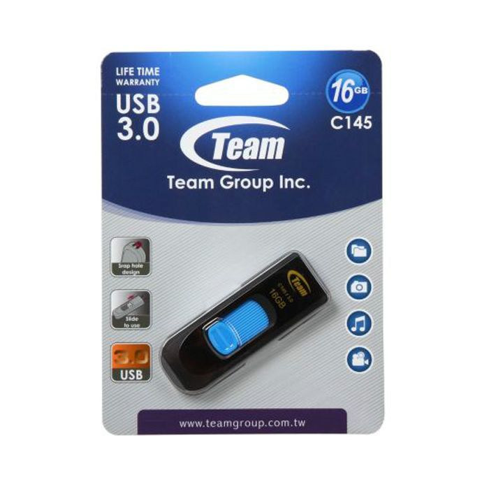USB флеш накопитель Team 16Gb C145 Blue USB 3.0 (TC145316GL01) изображение 5