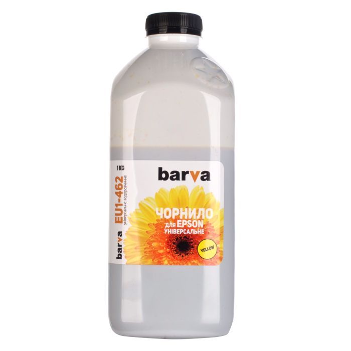 Чернила Barva Epson universal 1, water-soluble, 1 кг BLACK (EU1-457)