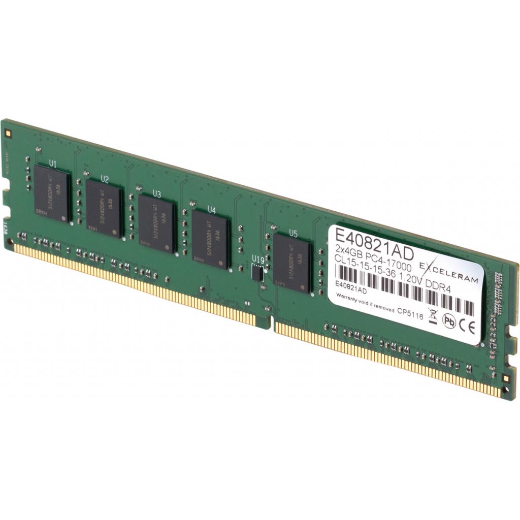 Модуль пам'яті для комп'ютера DDR4 8GB (2x4GB) 2133 MHz eXceleram (E40821AD) зображення 2