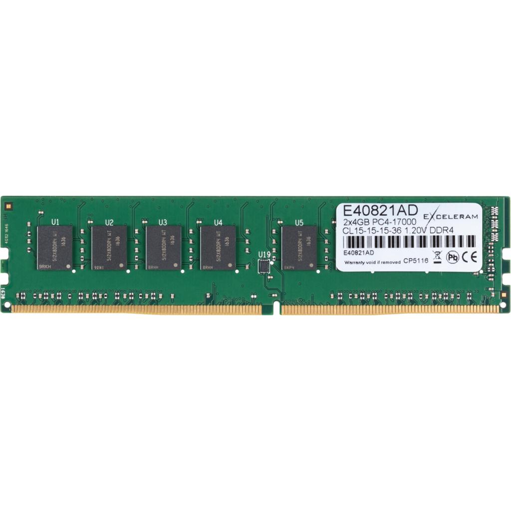 Модуль пам'яті для комп'ютера DDR4 8GB (2x4GB) 2133 MHz eXceleram (E40821AD) зображення 3