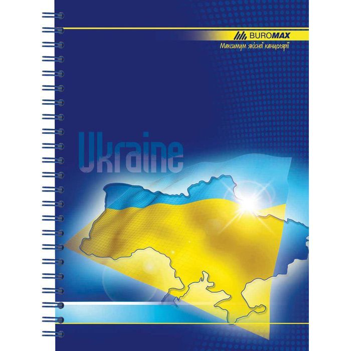 Блокнот Buromax spiral side, А5, 96sheets, UKRAINE (assorted) (BM.2412) изображение 2