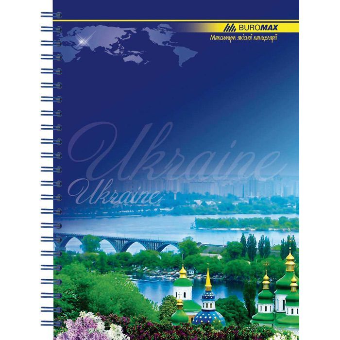 Блокнот Buromax spiral side, А5, 96sheets, UKRAINE (assorted) (BM.2412) изображение 6