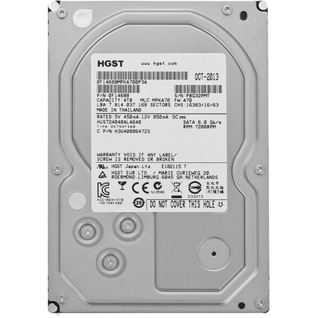 Жесткий диск 3.5" 4TB WDC Hitachi HGST (0B26927 / HUS724040ALS641)