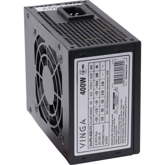 Блок питания Vinga 400W (VmPS-400-F3) изображение 4