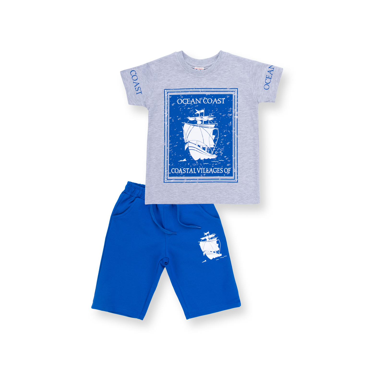 Набір дитячого одягу E&H з вітрильником (8299-110B-gray)