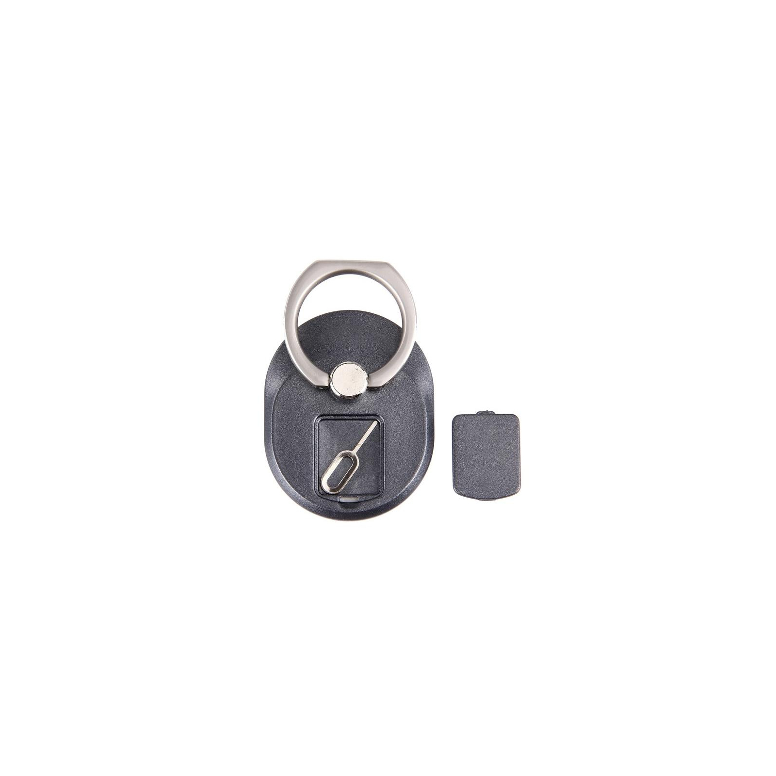Тримач для смартфонів PowerPlant с кольцом, черный (CA910311) зображення 3