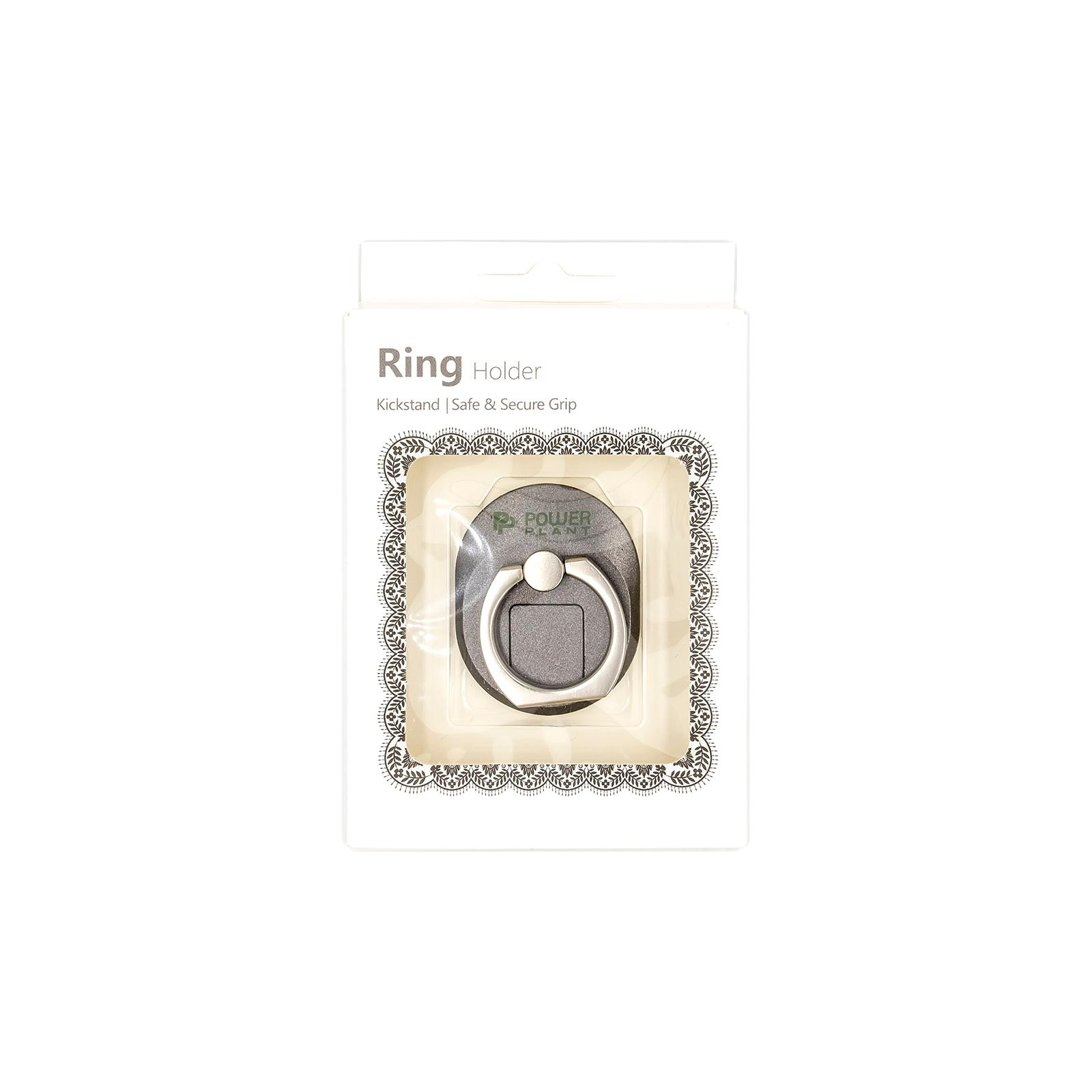 Тримач для смартфонів PowerPlant с кольцом, черный (CA910311) зображення 5