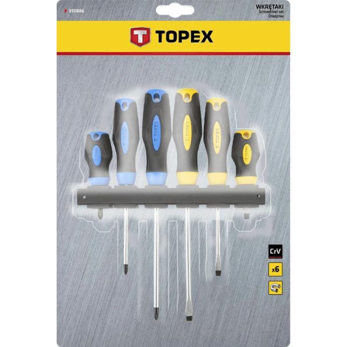 Набор отверток Topex 6 шт. (39D886) изображение 2