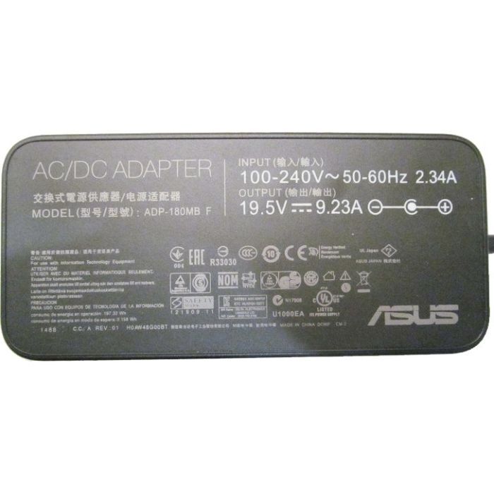 Блок живлення до ноутбуку ASUS 180W 19.5V, 9.23A, разъем 5.5/2.5, F Slim-корпус (ADP-180MB) зображення 2