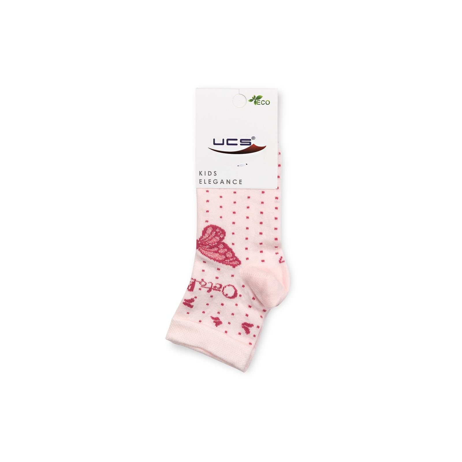 Носки детские UCS Socks с бабочками (M0C0101-1174-7-9G-pink) изображение 3