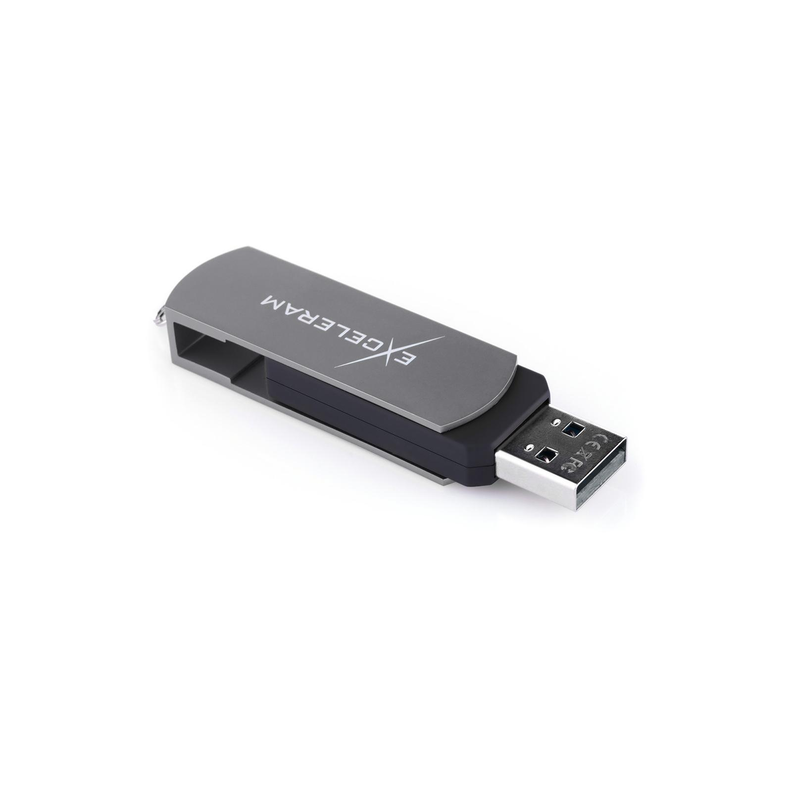 USB флеш накопичувач eXceleram 64GB P2 Series Gray/Black USB 2.0 (EXP2U2GB64) зображення 5