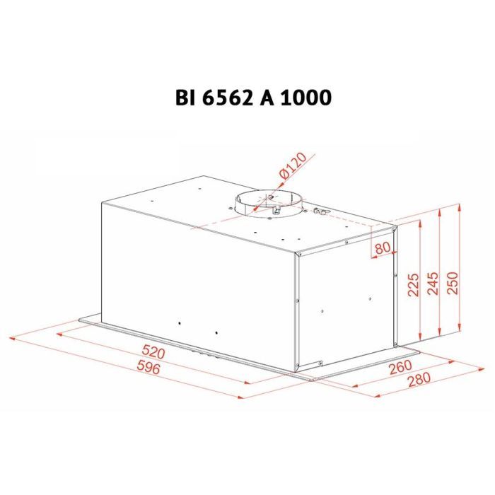 Витяжка кухонна Perfelli BI 6562 A 1000 W LED GLASS зображення 7