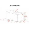 Витяжка кухонна Perfelli BI 6562 A 1000 GF LED GLASS зображення 7