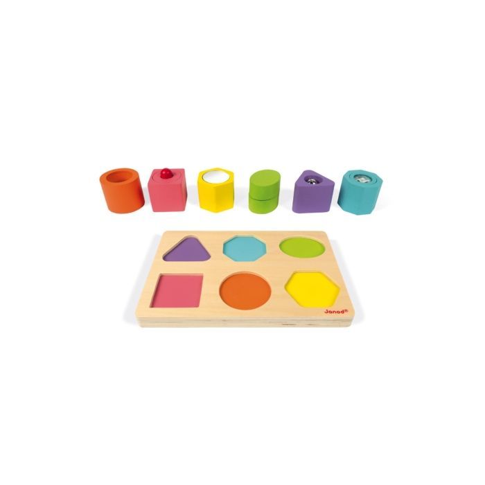 Развивающая игрушка Janod Сортер Фигуры и звуки (J05332)