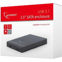 Карман внешний Gembird 2.5", USB3.1,Type-C, черный (EE2-U31S-2) изображение 8