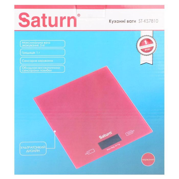 Весы кухонные Saturn ST-KS7810 Red изображение 4