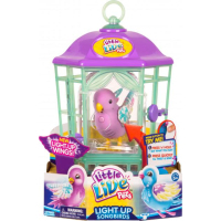 Интерактивная игрушка Moose Птичка в клетке Little Live Pets Rainbow Glow (28547) изображение 5