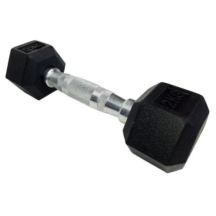Гантель HouseFit шестигранна обгумована 5 кг (DD 6442-5)