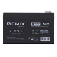 Фото - Батарея для ИБП Gemix Батарея до ДБЖ  GB 12В 7 Ач  GB1207 (GB1207)