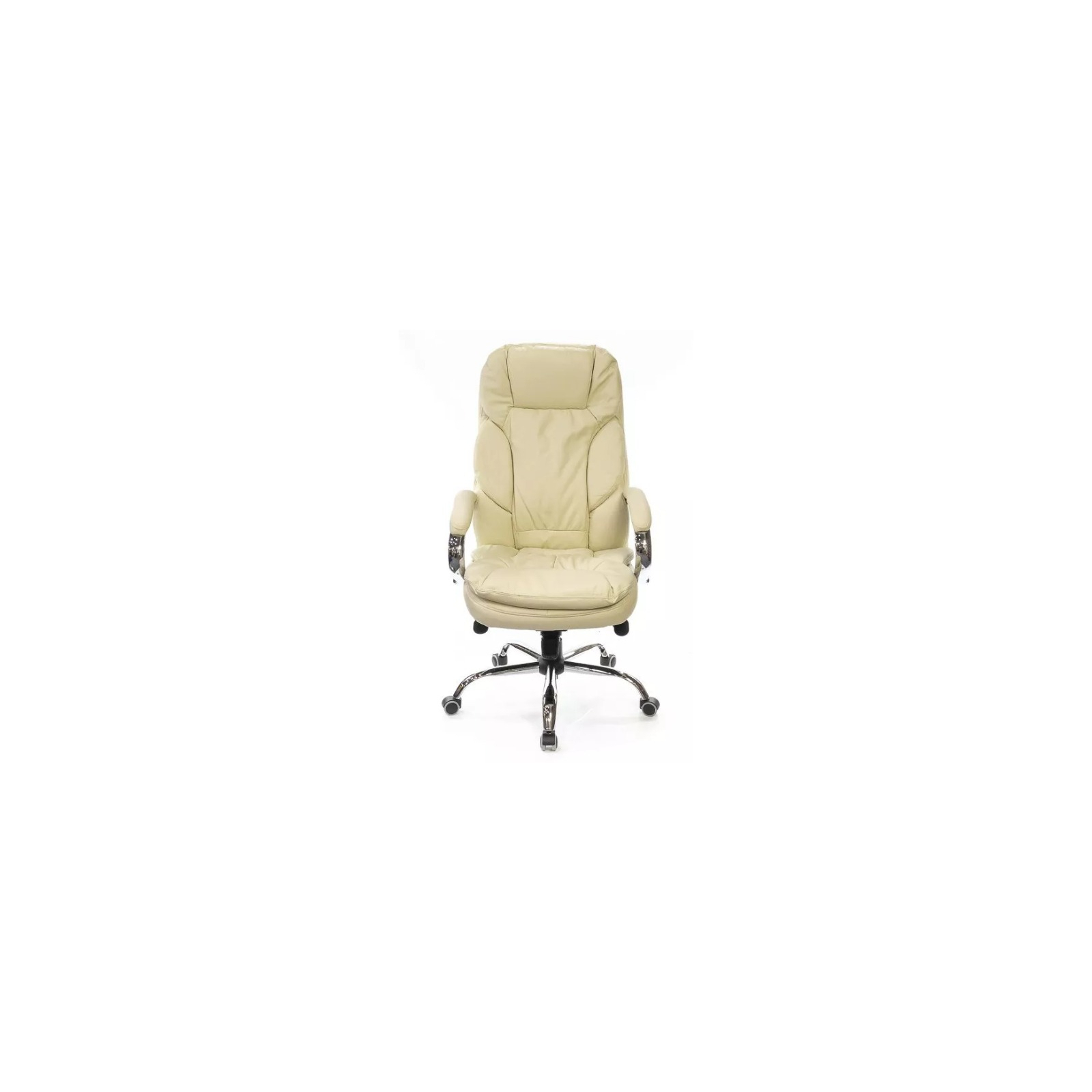 Офисное кресло Аклас Тироль CH MB кожа натур. бежевое (12443) изображение 2