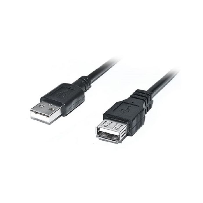 Дата кабель USB 2.0 AM/AF 2.0m Pro black REAL-EL (EL123500028)