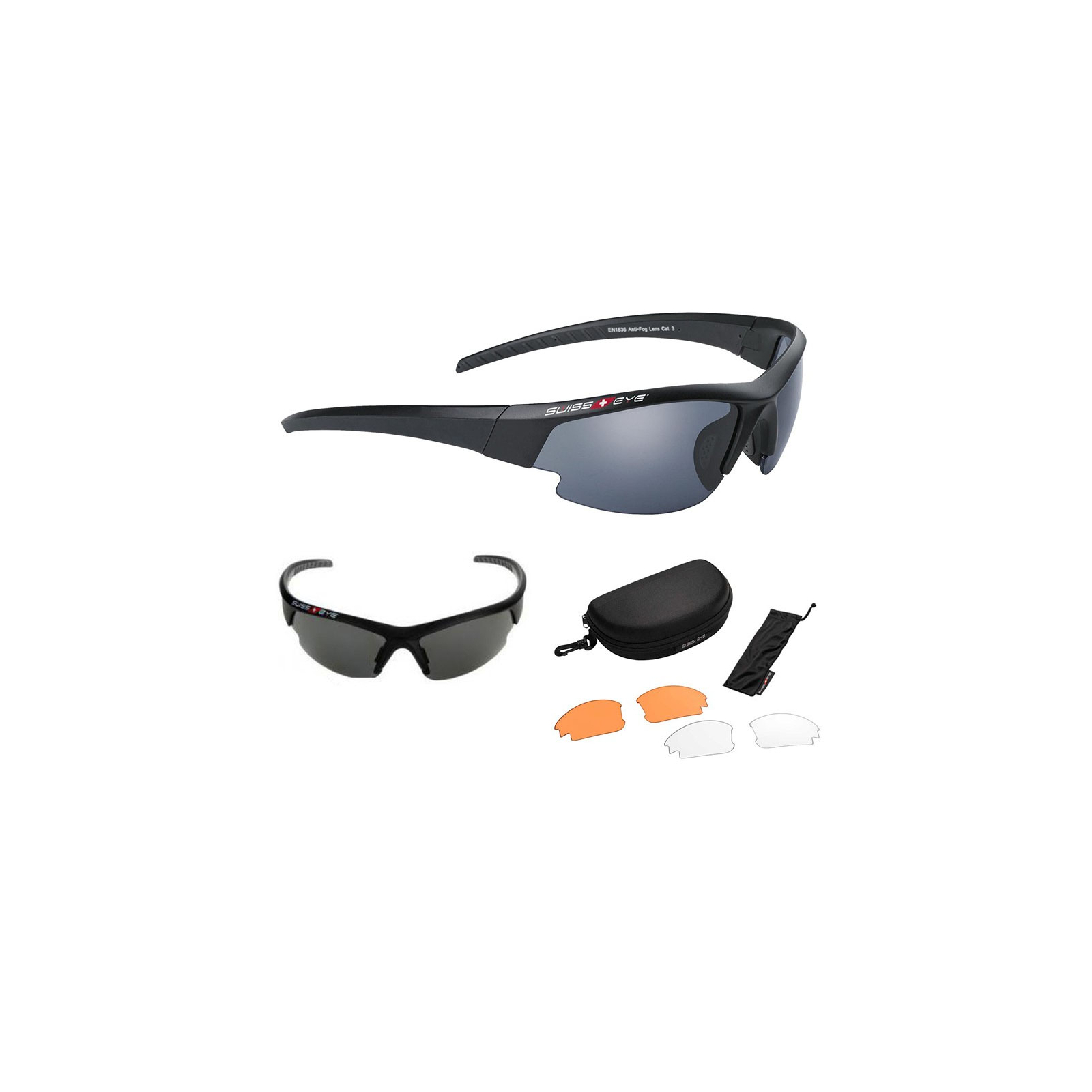 Тактичні окуляри Swiss Eye Evolution баллист., 3 комплекта сменных линз, футляр (40261) зображення 3