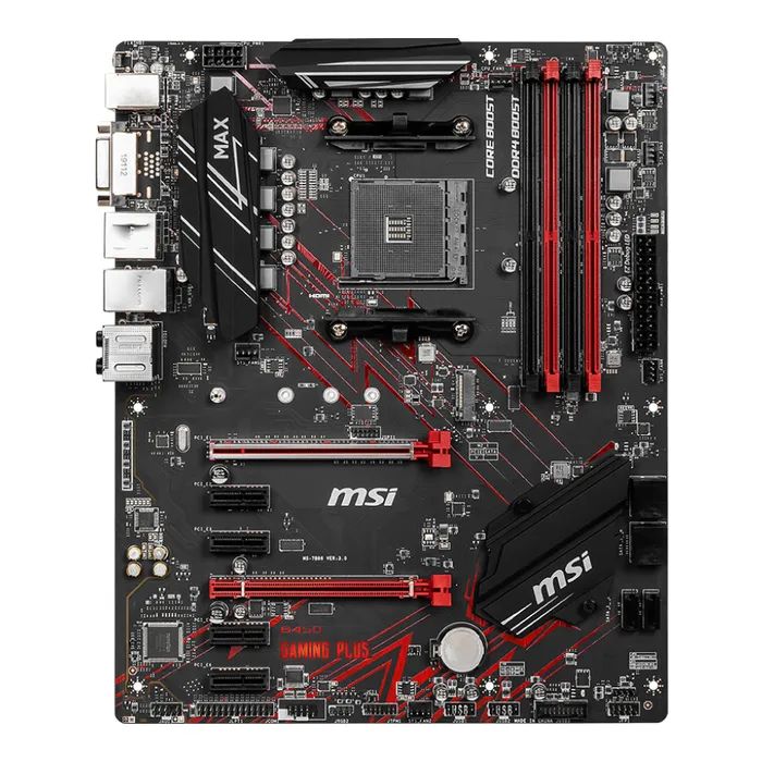 Материнская плата MSI B450 GAMING PLUS MAX