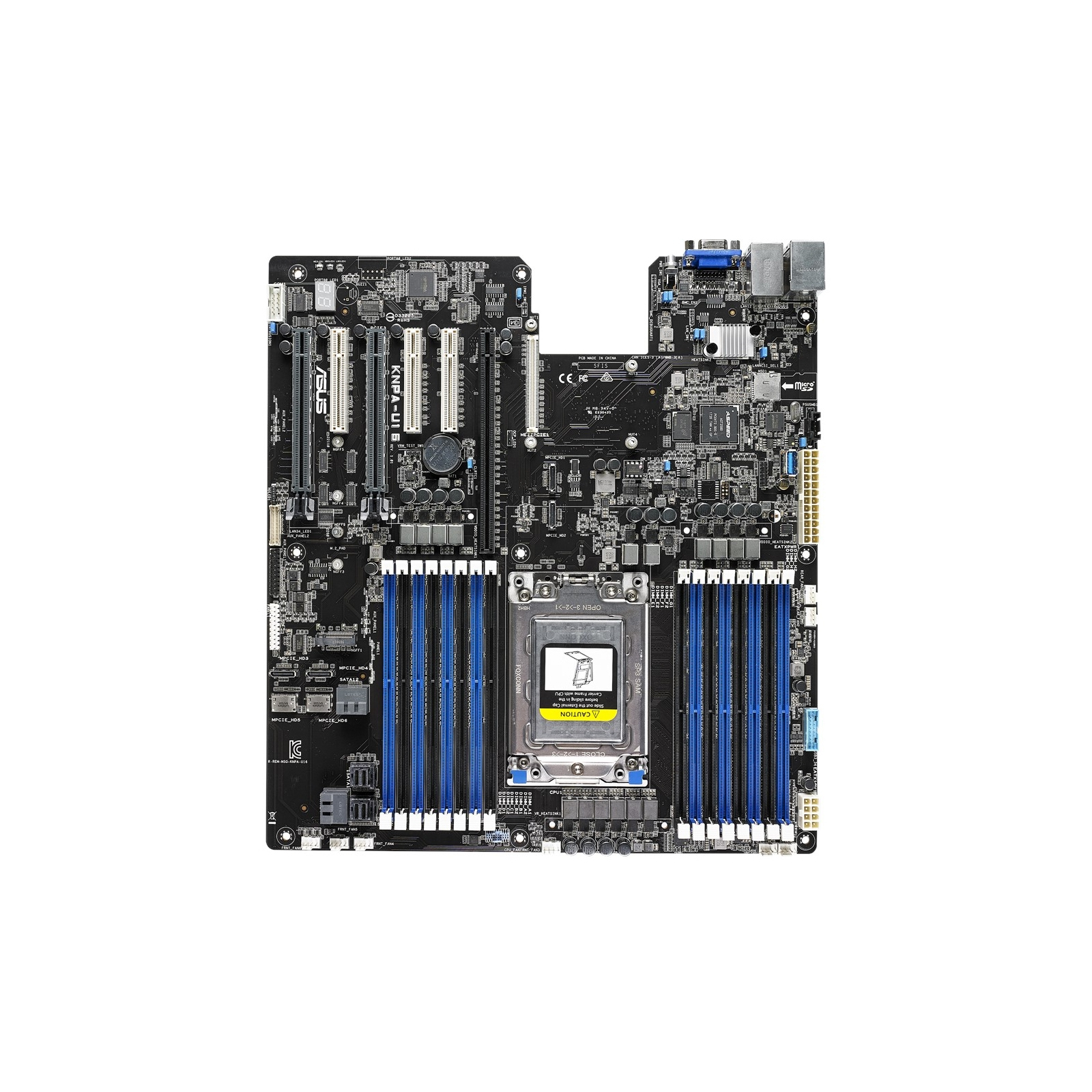 Серверная материнская плата ASUS KNPA-U16 SP3 AMD EPYC™ 7000 Series 16xDDR4 VGA AST2500 64MB (KNPA-U16) изображение 2
