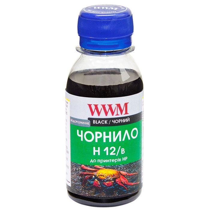 Чернила WWM HP N10/13/14/82 100г Black (H12/B-2)