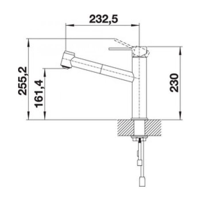 Смеситель Blanco AMBIS-S НЕРЖ (523119) изображение 3