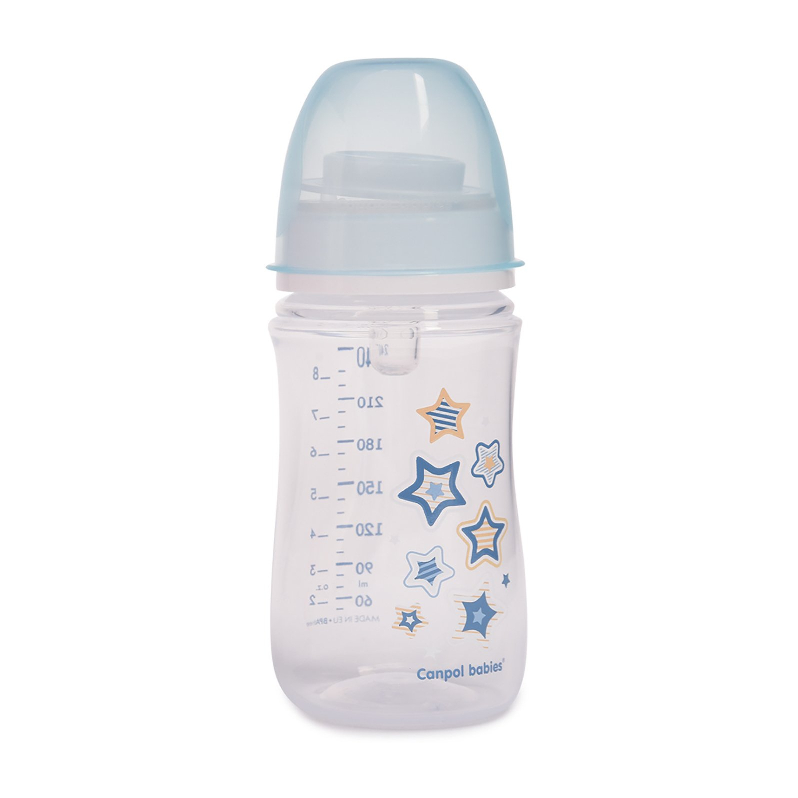 Бутылочка для кормления Canpol babies антиколиковая EasyStart Newborn baby с широк.отверст. 240 мл (35/217_blu) изображение 2