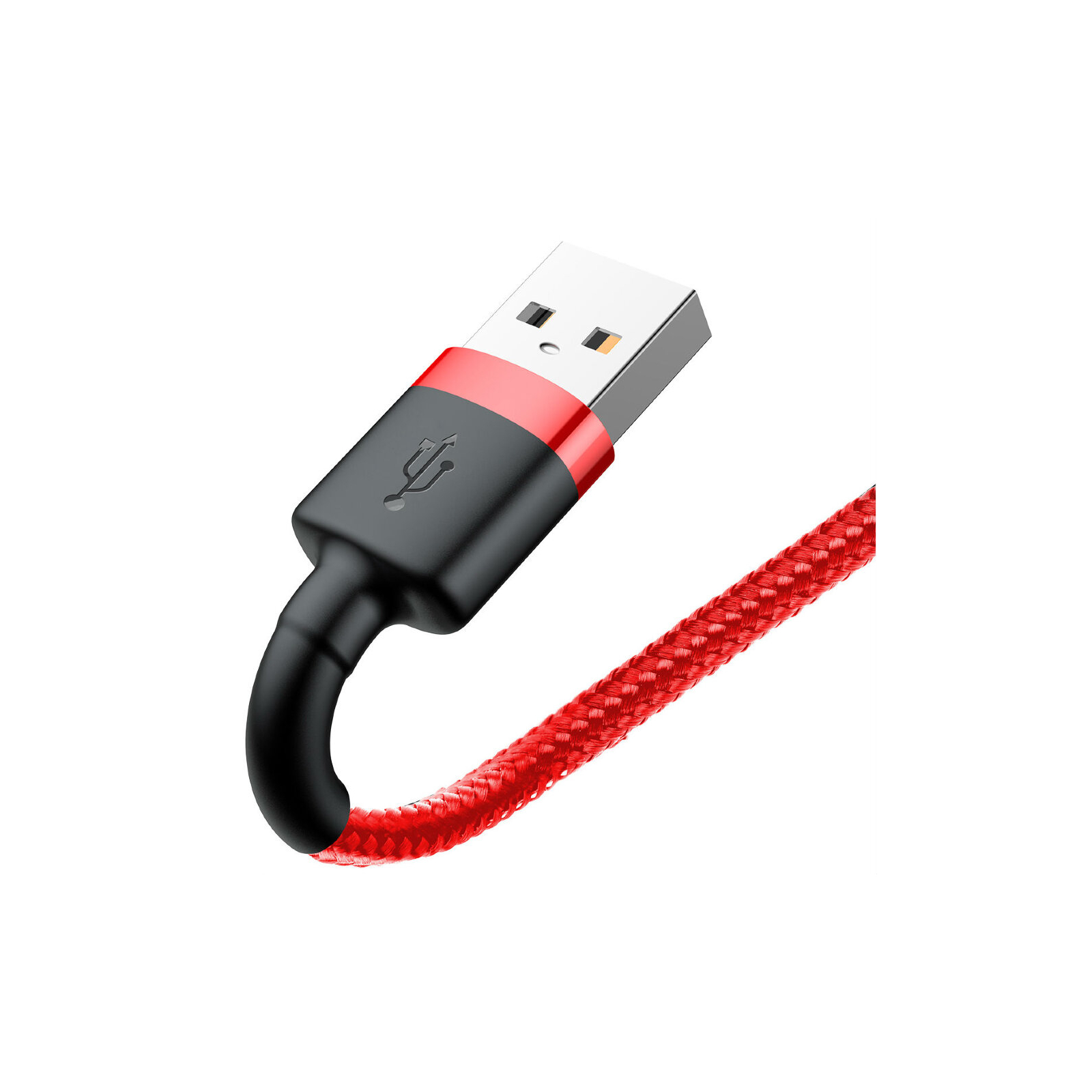 Дата кабель USB 2.0 AM to Lightning 2.0m Cafule 1.5A red+red Baseus (CALKLF-C09) изображение 2