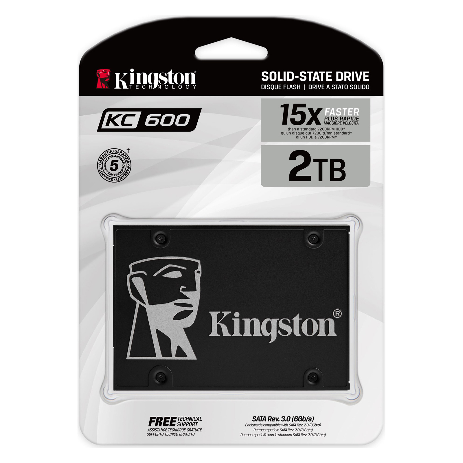 Накопичувач SSD 2.5" 256GB Kingston (SKC600B/256G) зображення 4