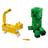 Конструктор LEGO Minecraft Большие фигурки Minecraft, Крипер и Оцелот 184 дет (21156) изображение 2