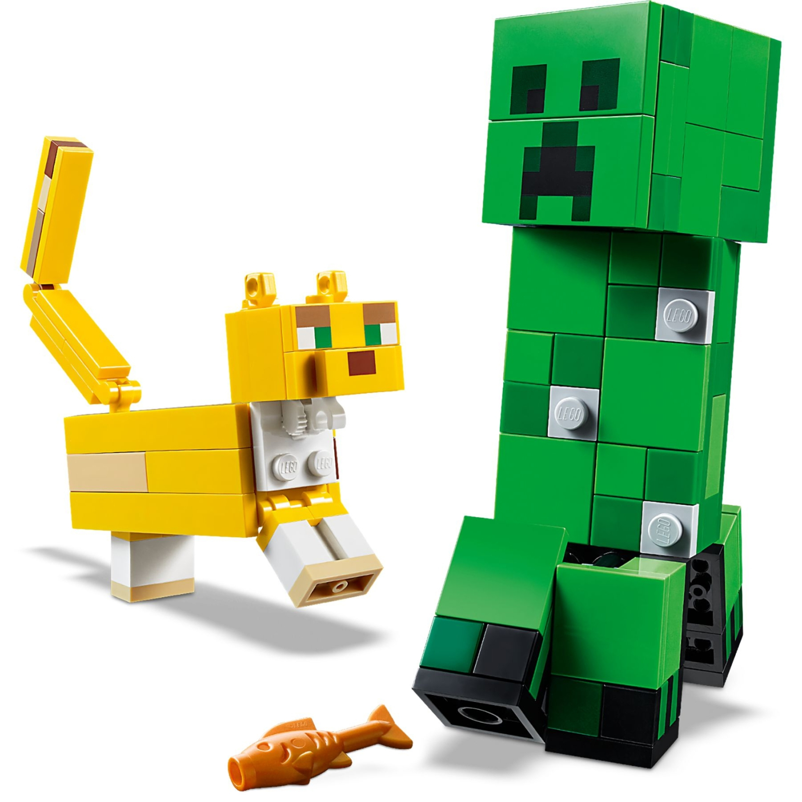 Конструктор LEGO Minecraft Большие фигурки Minecraft, Крипер и Оцелот 184 дет (21156) изображение 4