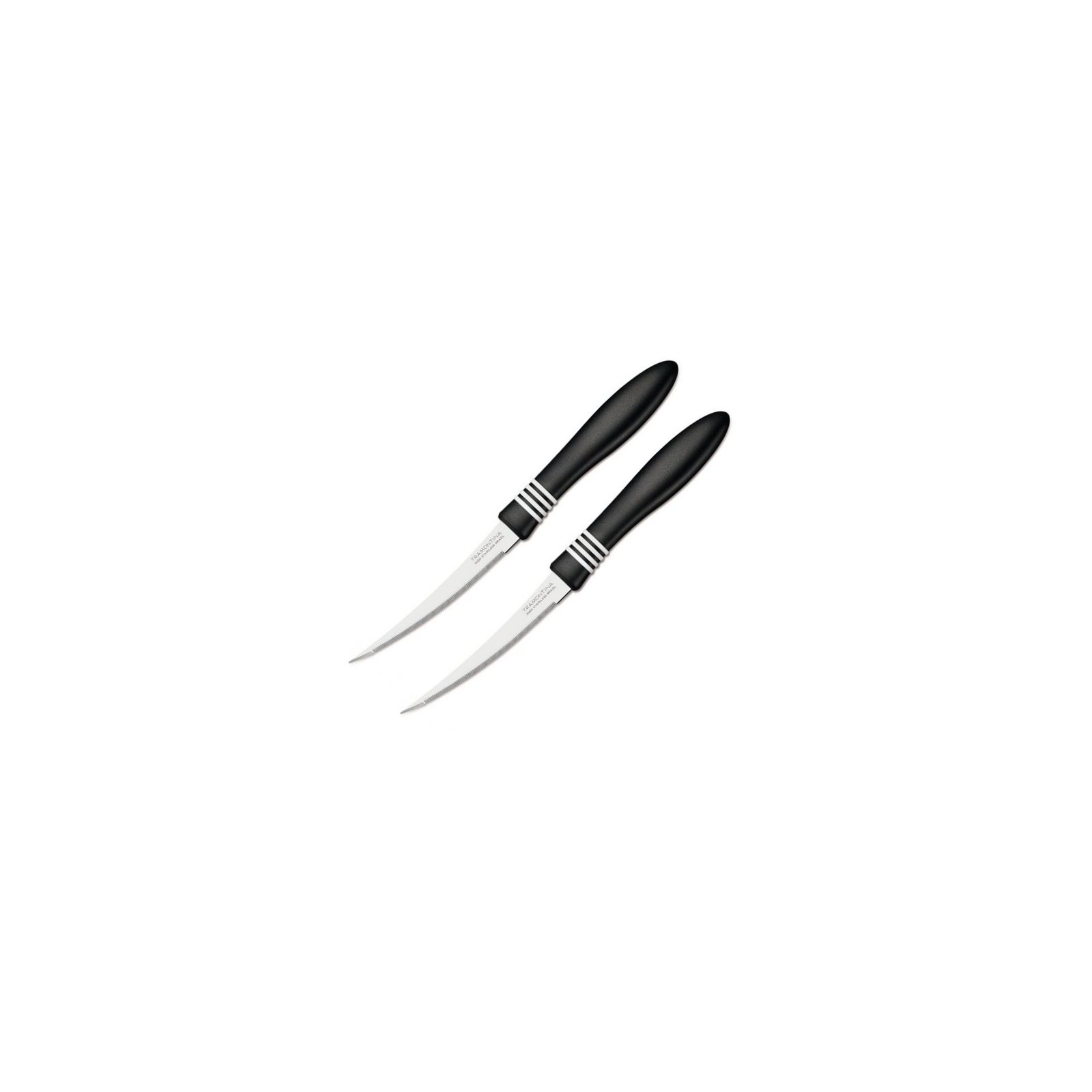 Набір ножів Tramontina COR & COR для томатов 2шт 102 мм Black (23462/204)