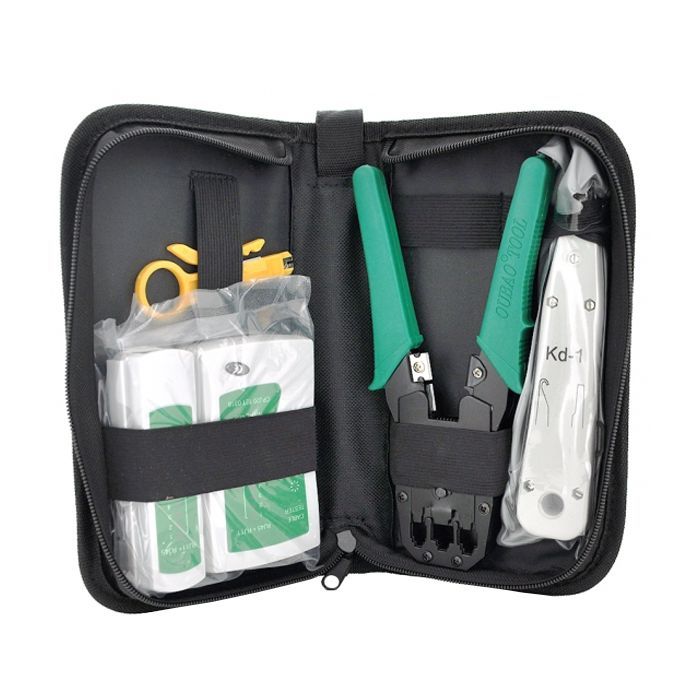 Набор инструментов для сети 5 in 1, HT-315, KD-1, Tester, Stripper, Bag Merlion (B028)