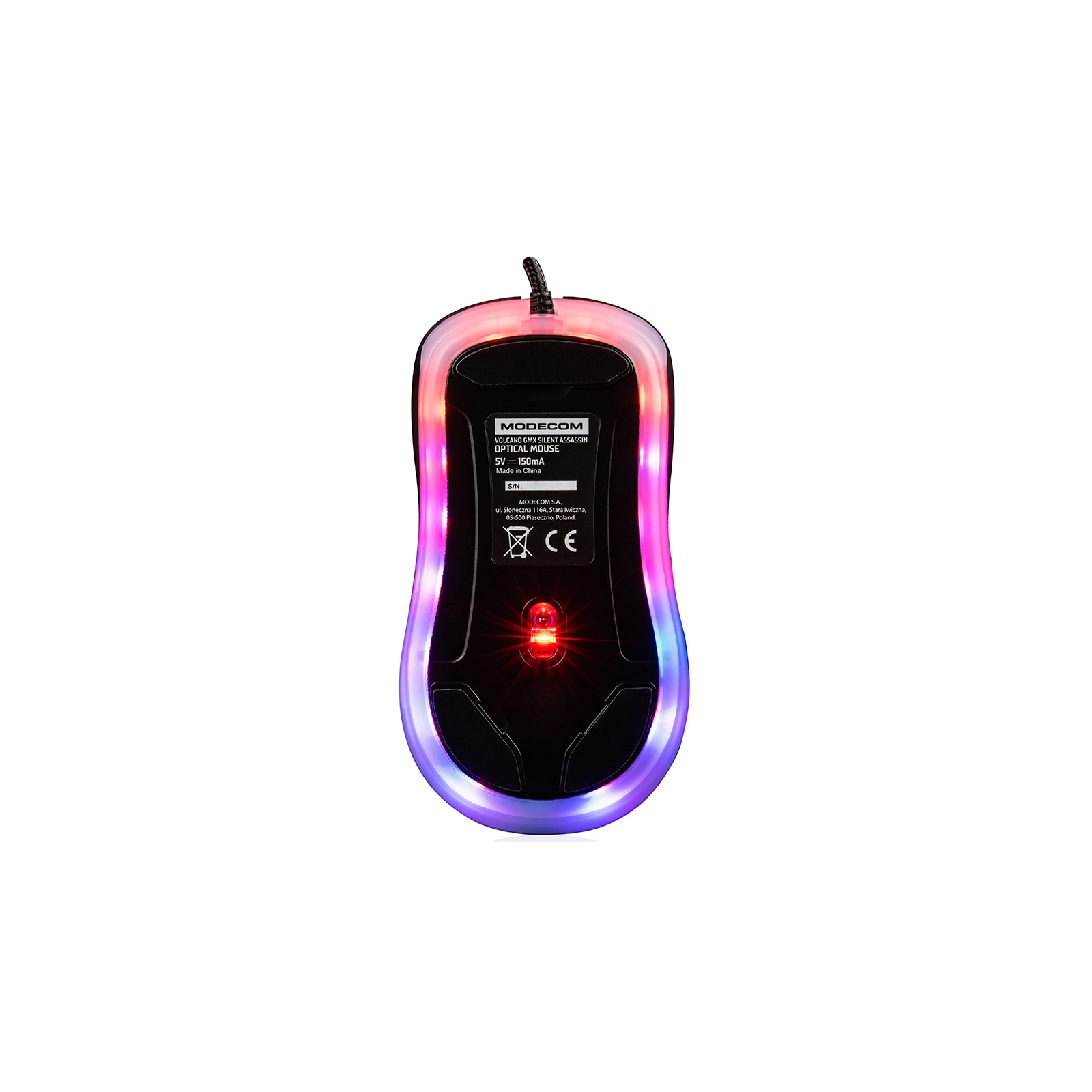 Мишка Modecom Volcano GMX Assassin RGB Silent USB Black (M-MC-GMX-SILENT-ASSASSIN) зображення 11