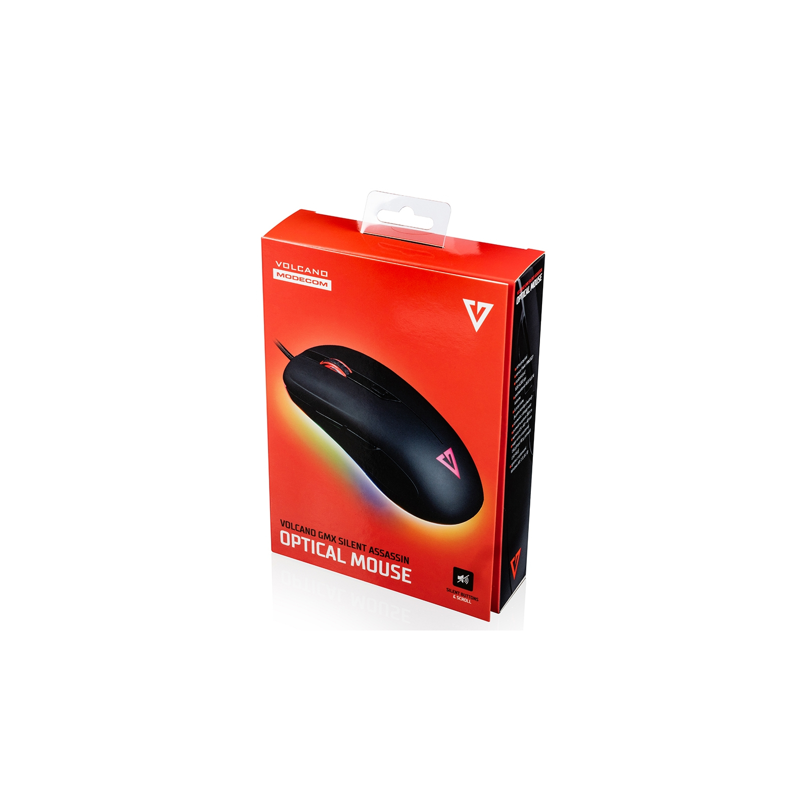 Мышка Modecom Volcano GMX Assassin RGB Silent USB Black (M-MC-GMX-SILENT-ASSASSIN) изображение 12