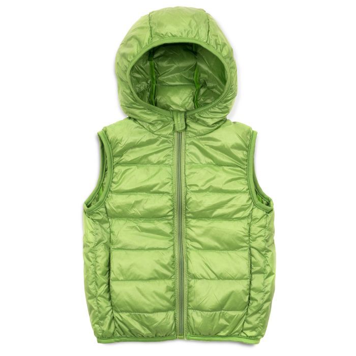 Жилет детский Kurt пуховый с капюшоном (V-HT-580T-104-green)
