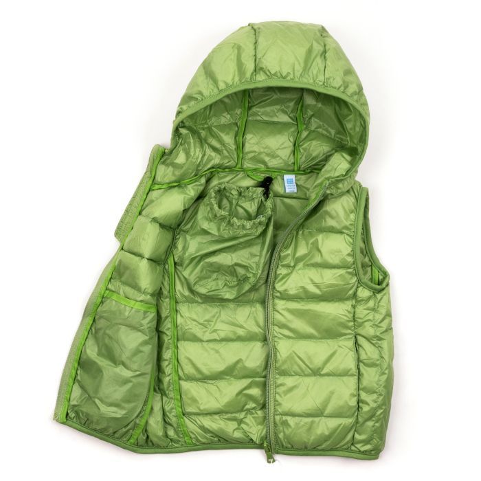 Жилет детский Kurt пуховый с капюшоном (V-HT-580T-104-green) изображение 5