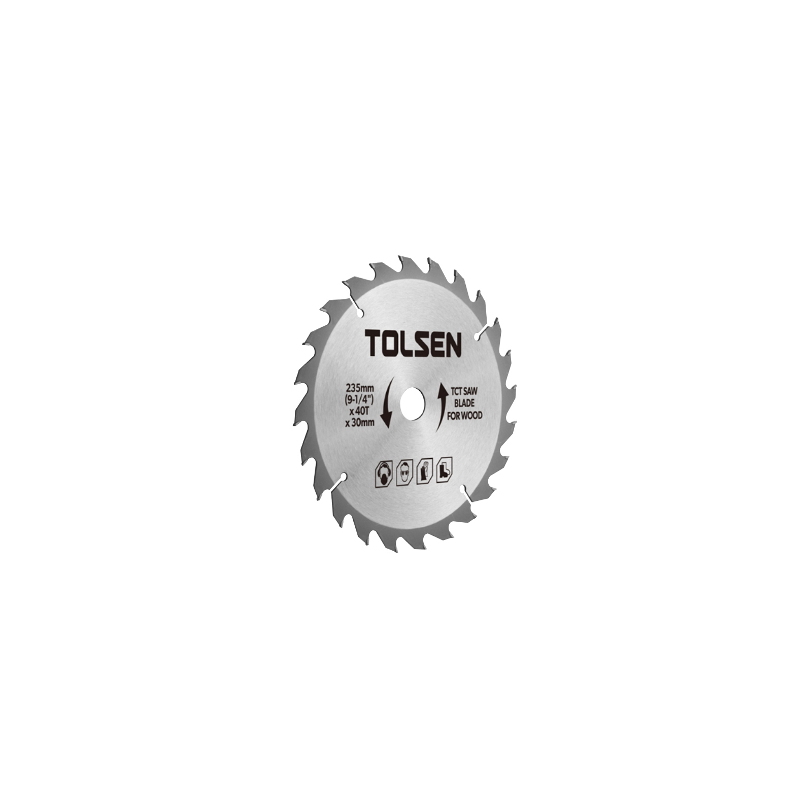Диск пильный Tolsen пильный с ТВС напайками по дереву 210х48Т*30мм (76441)
