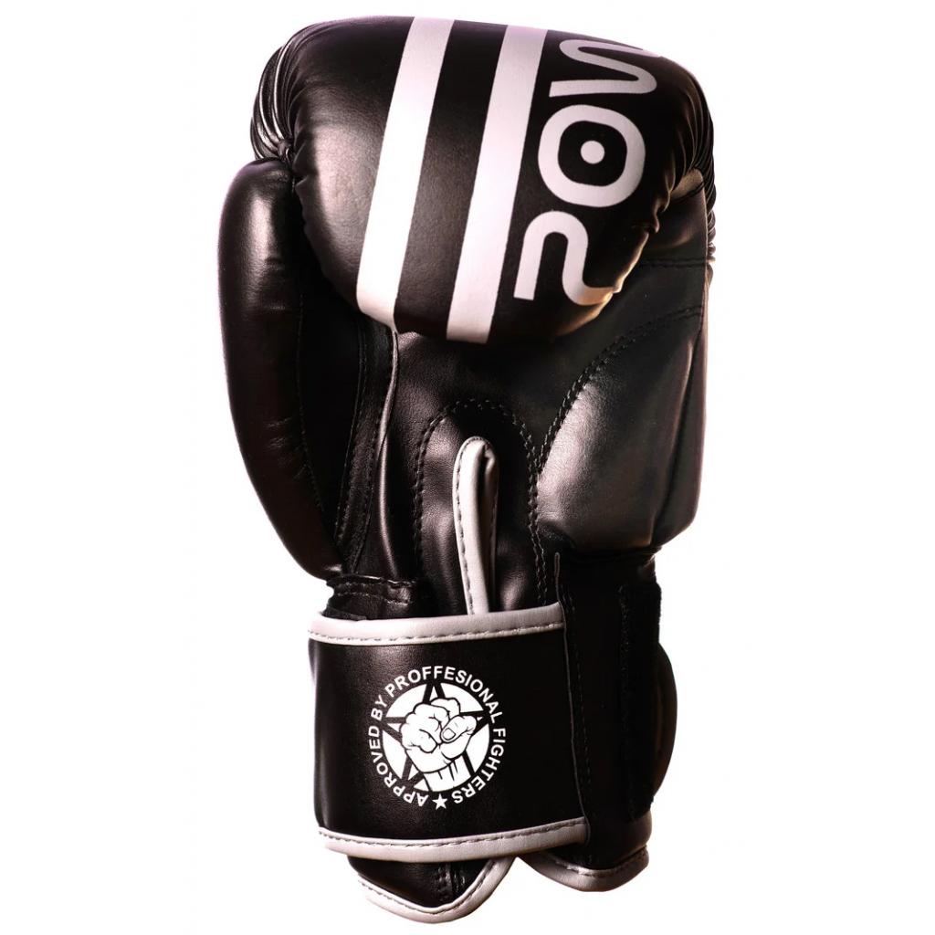 Боксерские перчатки PowerPlay 3010 12oz Black/White (PP_3010_12oz_Black/White) изображение 3