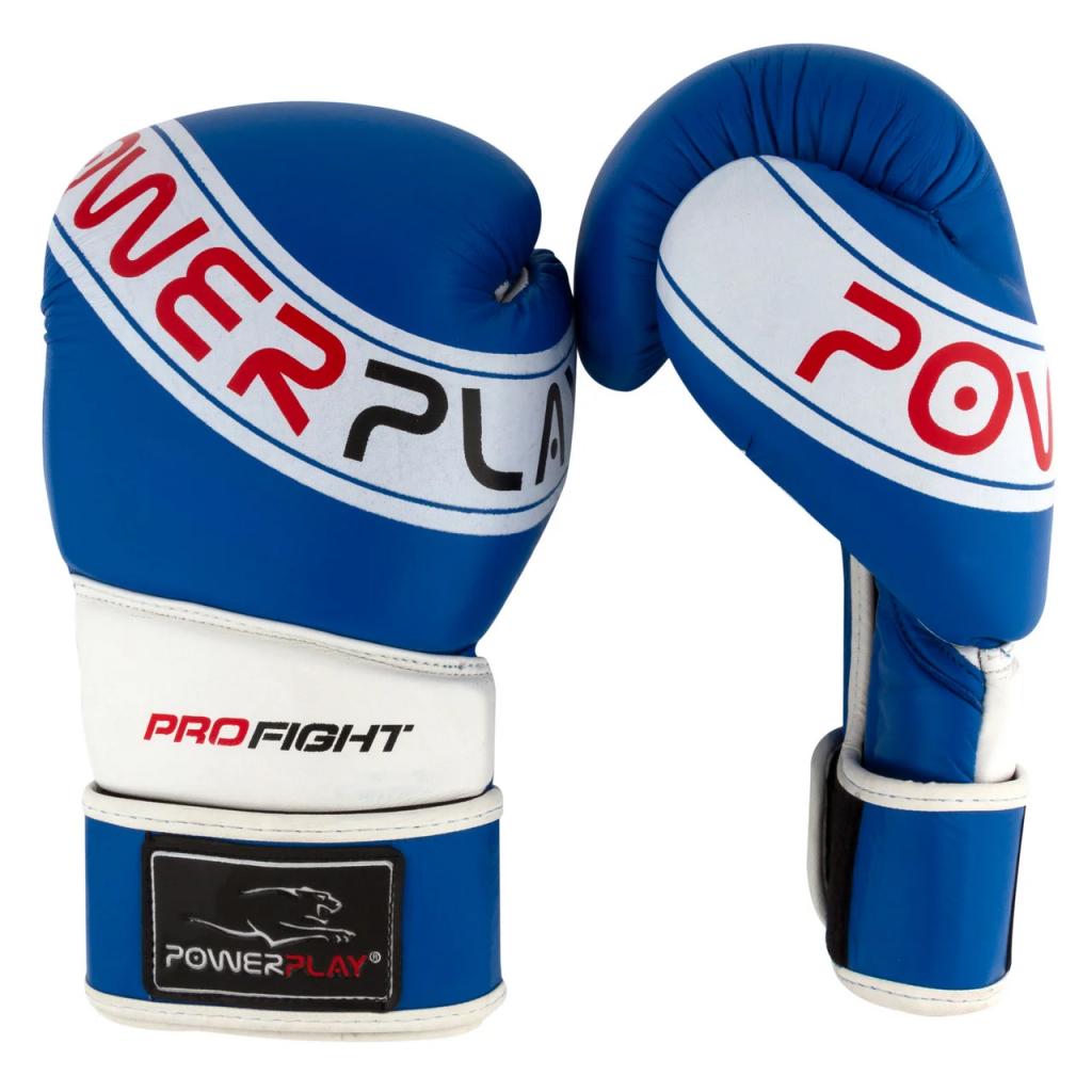 Боксерські рукавички PowerPlay 3023A 10oz Blue/White (PP_3023A_10oz_Blue) зображення 7