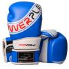 Боксерские перчатки PowerPlay 3023A 10oz Blue/White (PP_3023A_10oz_Blue)