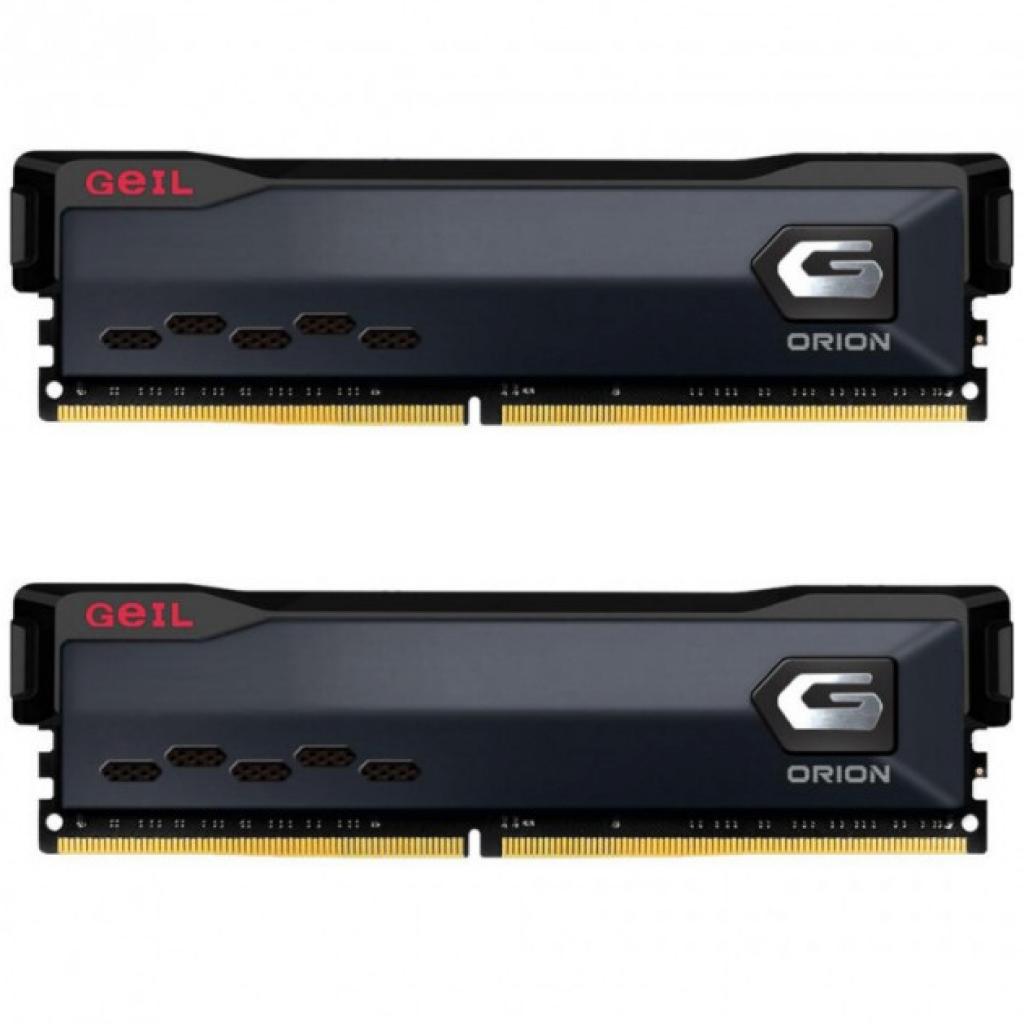 Модуль пам'яті для комп'ютера DDR4 16GB (2x8GB) 3200 Orion Black Geil (GOG416GB3200C16BDC)