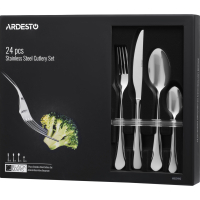 Набор столовых приборов Ardesto Black Mars York 24 предмета (AR0724YS) изображение 7