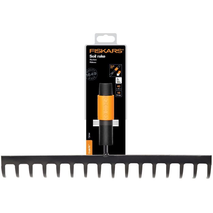 Граблі Fiskars для ґрунту 16 зубів QuikFit (1000654) зображення 3